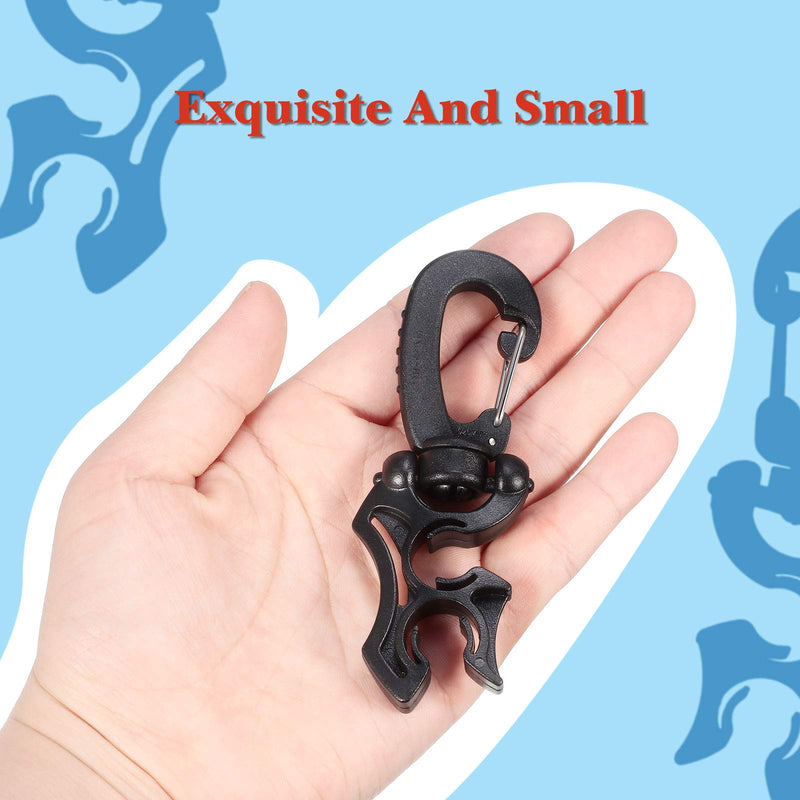 Weewooday 3 Pieces Scuba Diving Hose Holder Clip Scuba Diving Double BCD Hose Clip with Snap Hook Buckle for Dive Snorkeling Accessories - BeesActive Australia