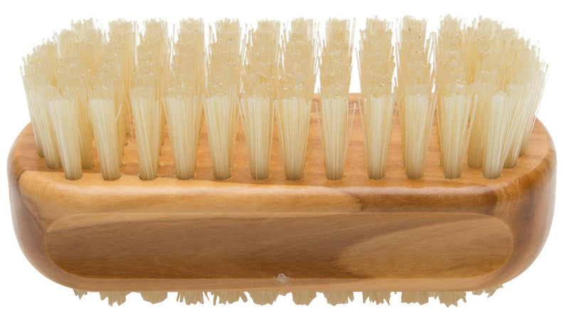 Made in Germany Since 1920 SHASH Natural 100% Natural Boar Bristle Nail Brush - Gently Removes Dirt and Grime for Clean Hands - Exfoliates Skin for Soft, Smooth Texture, Wood (Olive) - BeesActive Australia