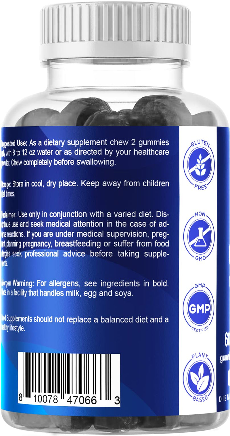 Vitamatic Iron Gummies Supplement for Women & Men - 20mg Serving - 60 Vegan Gummies - Great Tasting Iron Gummy Vitamins with Vitamin C - BeesActive Australia