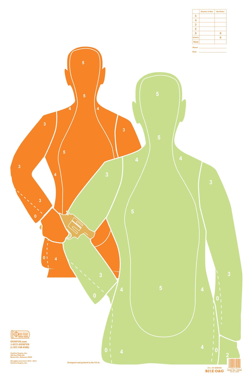 GunFun Targets, Inc. Aggressor 9 Pack 23x35 - BeesActive Australia
