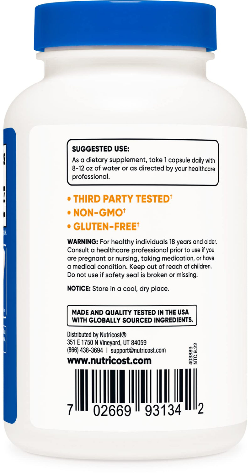 Nutricost 5-HTP 100mg, 240 Vegetarian Capsules (5-Hydroxytryptophan) - Non-GMO & Gluten Free 240 Count (Pack of 1) - BeesActive Australia