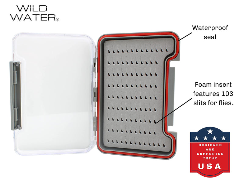 Wild Water Fly Fishing 48 Piece Premium Nymph Fly Assortment with Small Thin Fly Box for Trout, Panfish, Crappie, Sunfish - BeesActive Australia