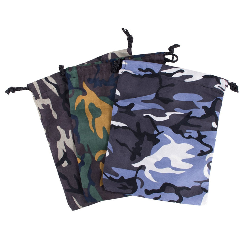 Camouflage Drawstring Travel Bags Pouch Sacks for Party Favors, Outdoor Camping Picnics, Hiking (12 Pack) - BeesActive Australia