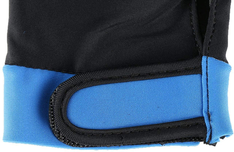 Man Woman Elastic 3 Fingers Show Gloves for Billiard Shooters Carom Pool Snooker Cue Sport - Wear on The Right or Left Hand 1PCS Blue Medium - BeesActive Australia