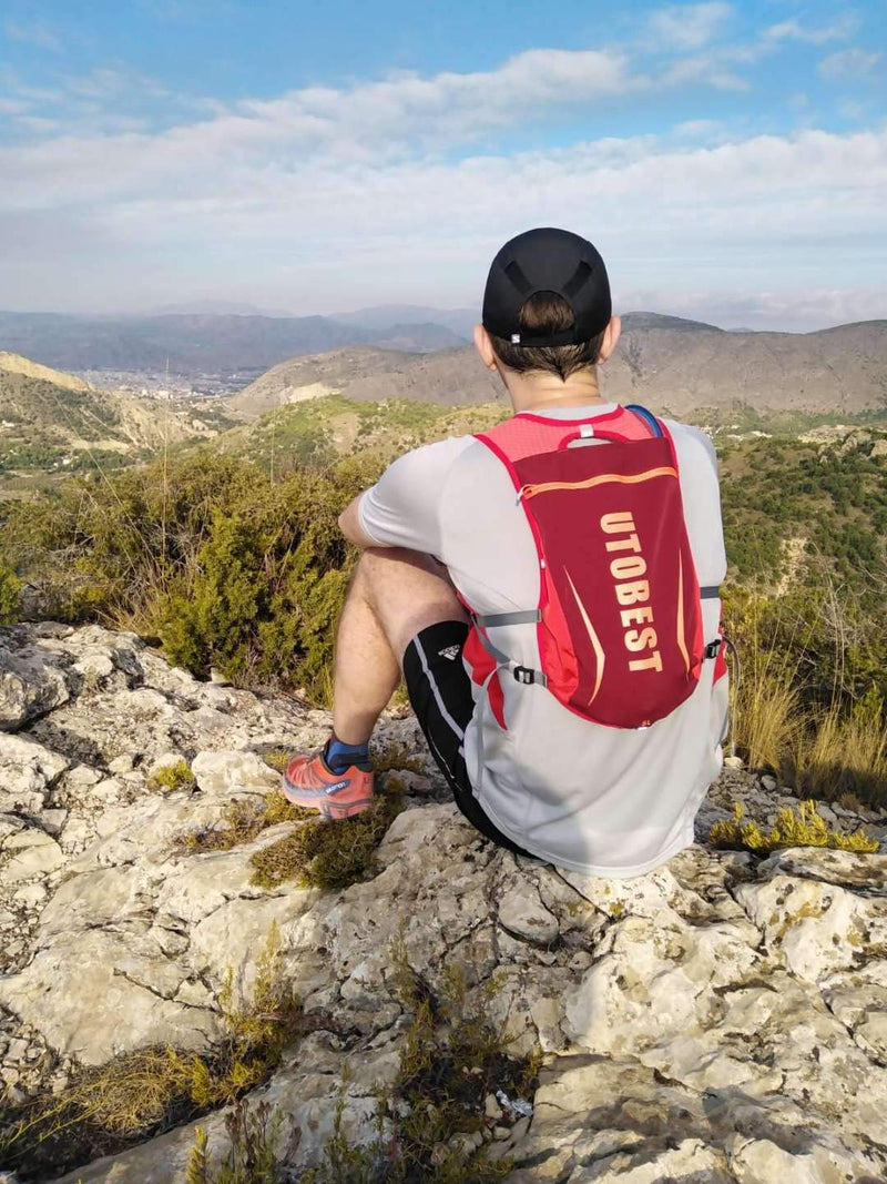 UTOBEST Hydration Running Vest for Men Women Hydration Pack 5L Lightweight Water Backpack for Trail Running Race Hiking Red Vest 5L - Only Vest - BeesActive Australia