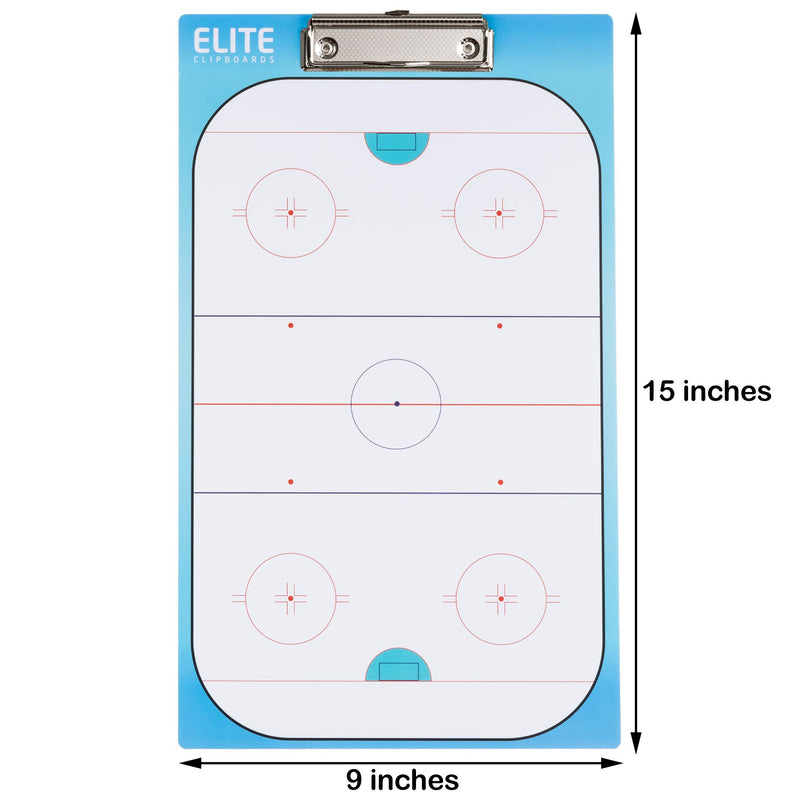 Elite Clipboards Dry Erase Coaches Clipboard | Double-Sided Coach Marker Board for Basketball Baseball Football Soccer Hockey Lacrosse & Volleyball - BeesActive Australia