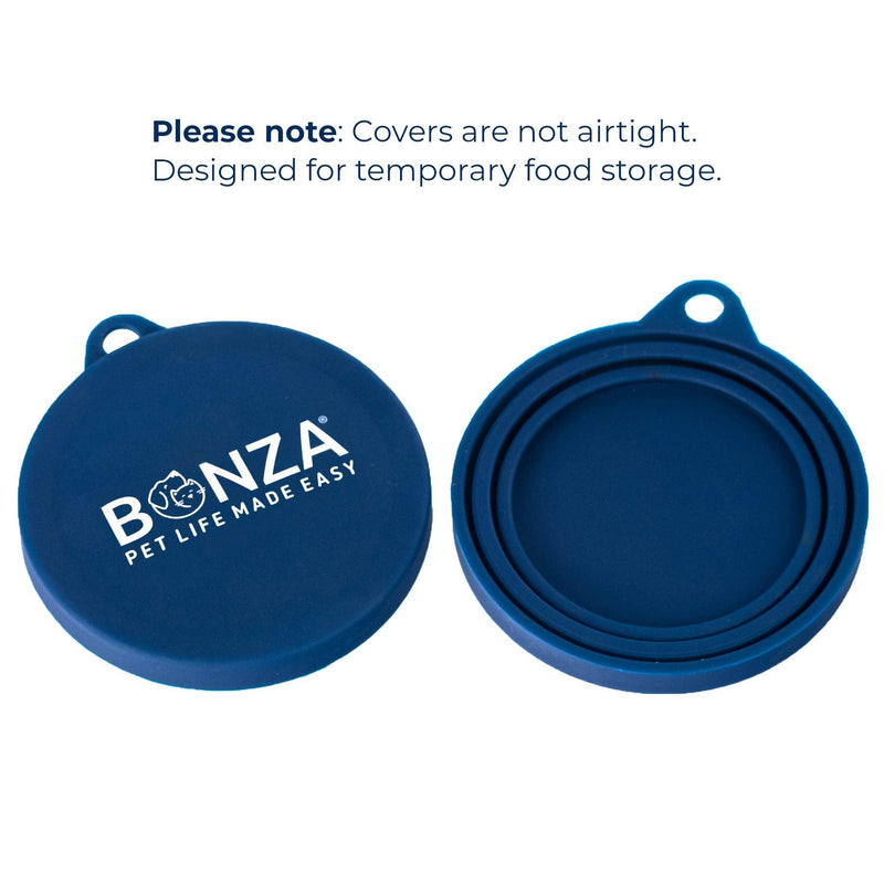 Bonza Pet Food Can Covers, Set of 2 Universal Silicone Can Lids for Dog or Cat Food Can Covers, BPA Free, Food Safe, Dishwasher Safe - BeesActive Australia