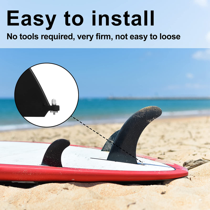 Ferraycle 6 Pieces Surfing Accessories No Tool Stainless Steel Fin Screw Thumb Fin Screw for Men Women Surfboard Surf Longboard Paddleboard and SUP - BeesActive Australia