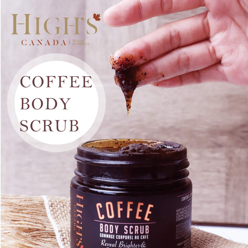 HIGH'S Coffee Scrub Body, Arabica Coffee Scrub Exfoliate & Moisturize Skin Fights Acne Birthday Gifts for Women, 6.8 oz - BeesActive Australia