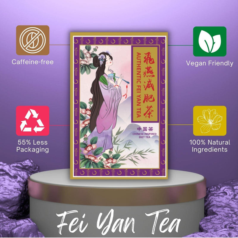 Fei Yan Diet Tea | Authentic FeiYan | Detox & Slimming Herbal Tea | Boost Metabolism & Reduce Bloating | Weight Management Cleanse | 40 Tea Bags - BeesActive Australia