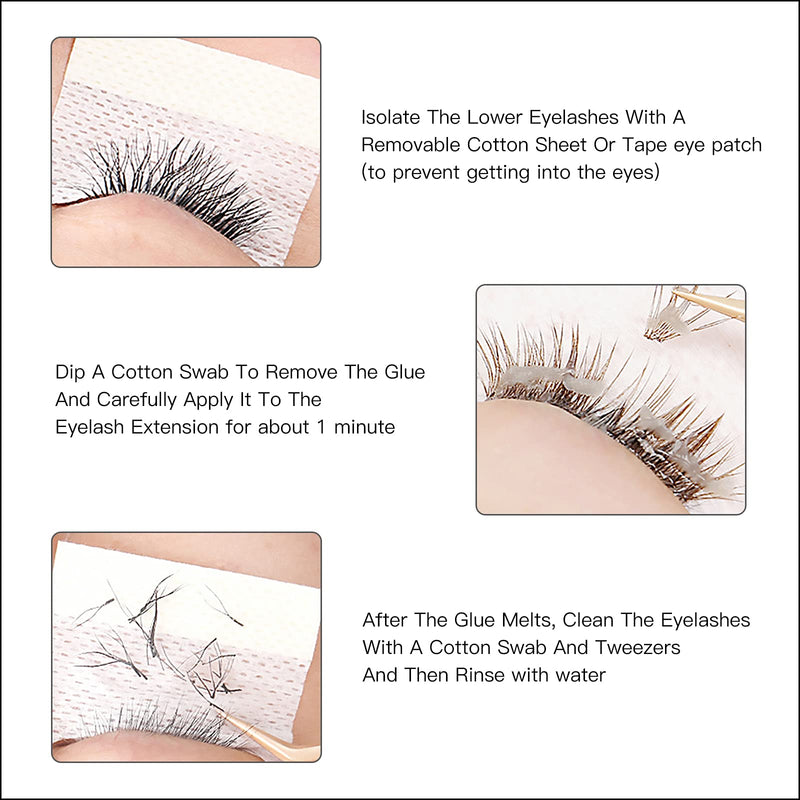 Eyelash Extension Glue Remover - Buqikma Lash Removing Cream Magic Cream Remover for Eyelash Extension remover cream - BeesActive Australia