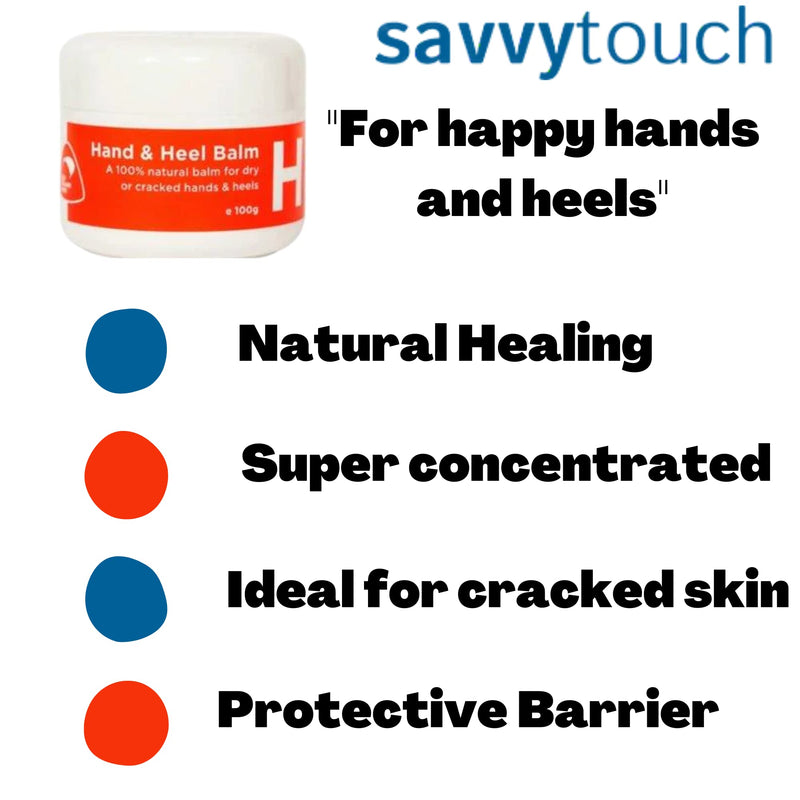 100ml Hand Heel and Foot Cream Balm for Dry Cracked Skin Treatment & Repair: 100% Natural Ingredients for Protection & Healing - BeesActive Australia