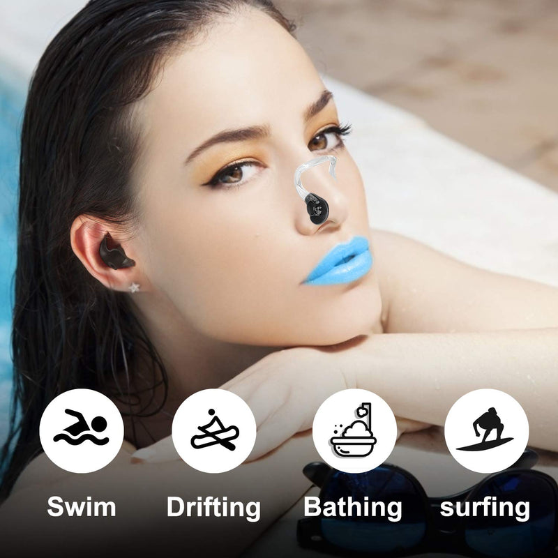 Hurdilen Swimming Nose Clip, Swim Nose Clip with Waterproof Silica Gel for Kids (Age 7+) and Adults,14 Packs,Multi-Color - BeesActive Australia