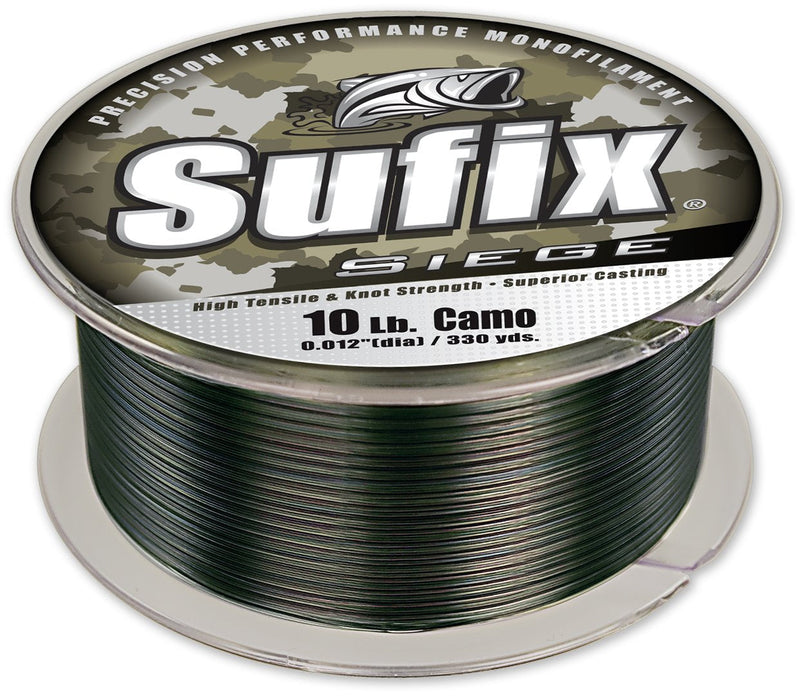 Sufix Siege 330-Yards Spool Size Fishing Line (Camo, 12-Pound) - BeesActive Australia