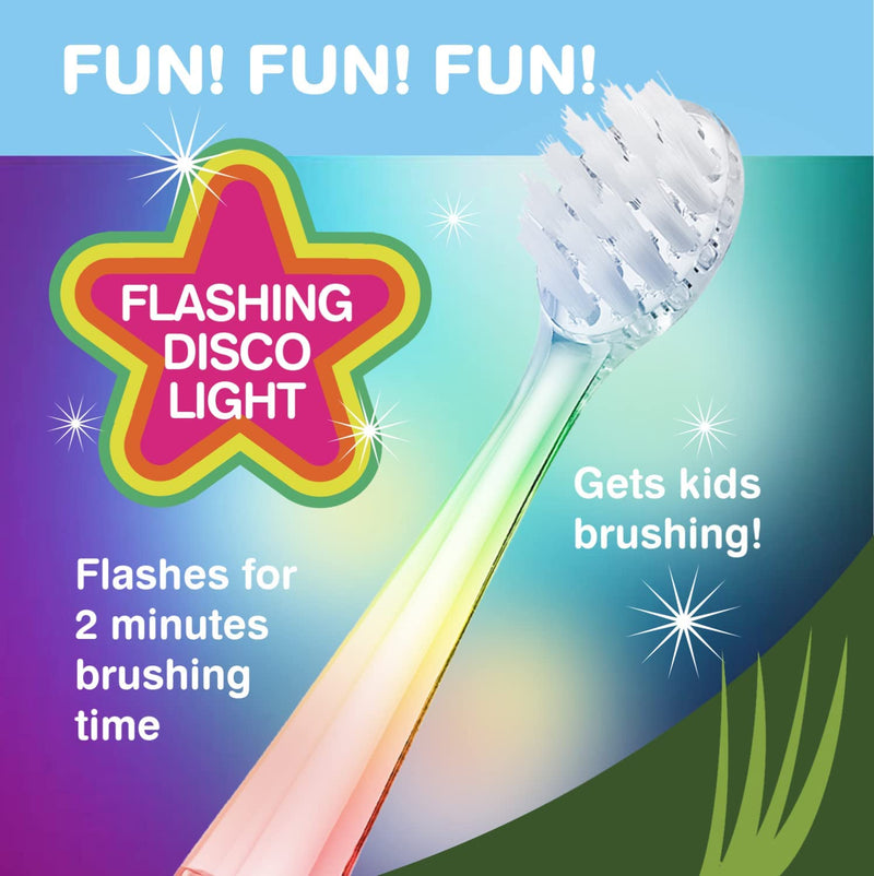 Brush-Baby WildOnes Kids Electric Rechargeable Toothbrush, 1 Handle, Brush Head, USB Charging Cable, for Ages 0-10 (Tiger) Tiger - BeesActive Australia