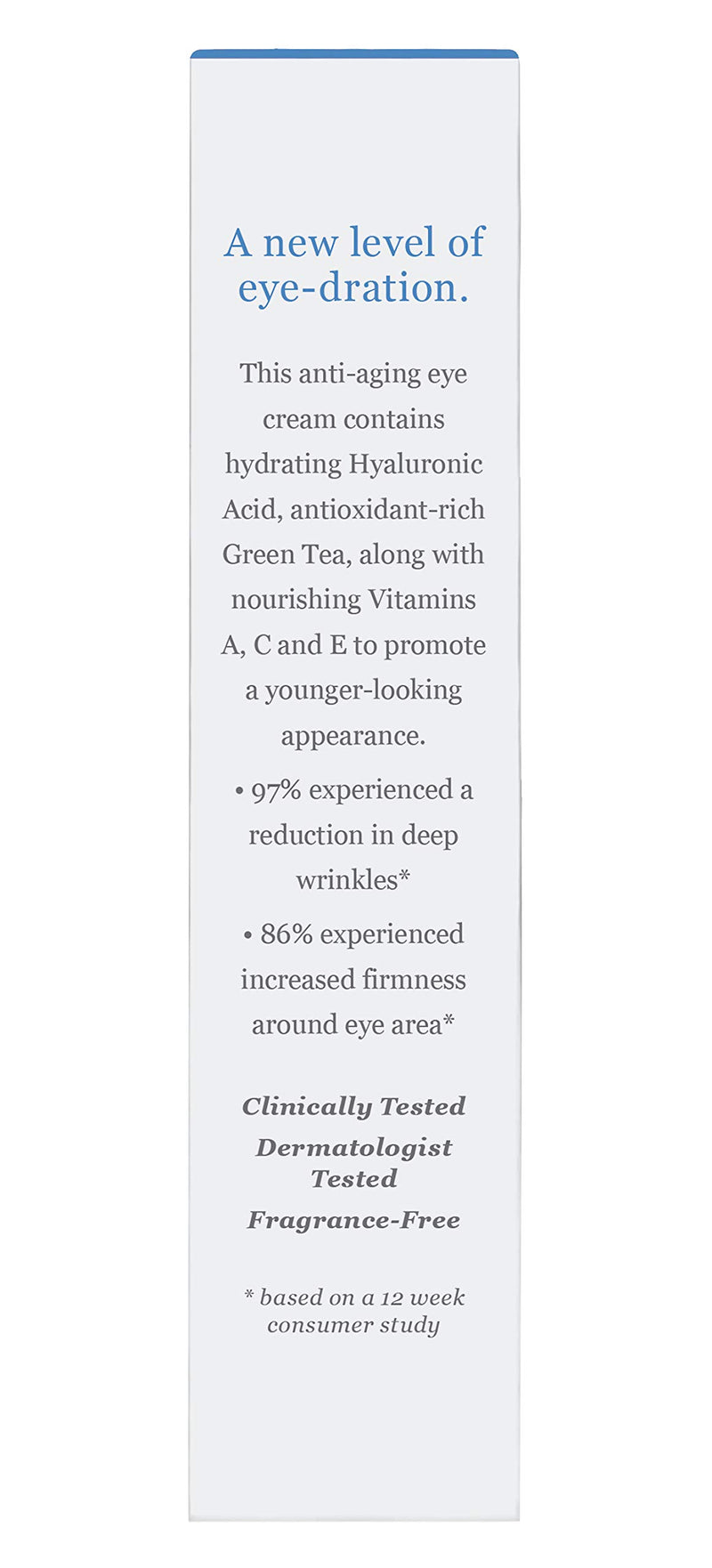 DERMA-E Hydrating Eye Cream, Hyaluronic Acid.5oz, Pack of 1 (1975) - BeesActive Australia