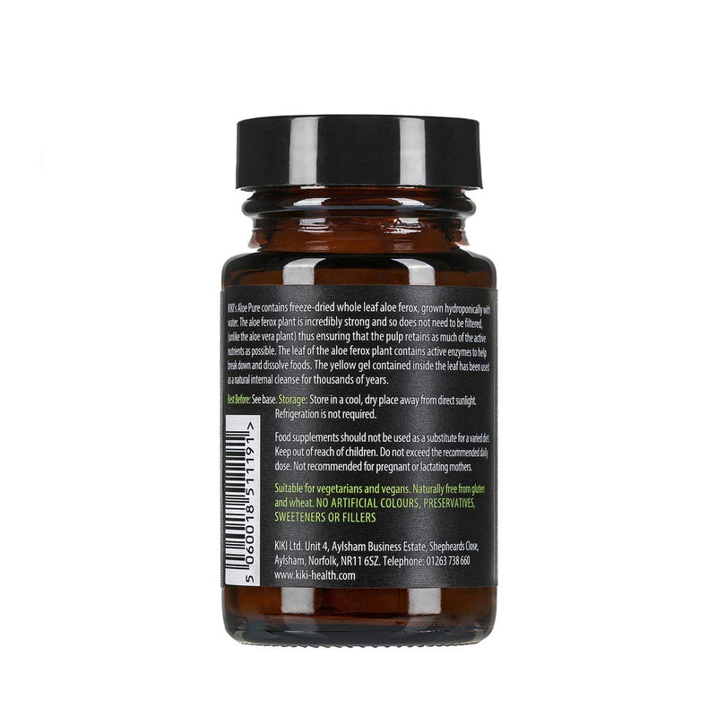 KIKI HEALTH Aloe Pure Capsules- | 20 Vegan Capsules | 10 Months Supply | Colon Cleanse, Digestion Support, Natural Soother - BeesActive Australia