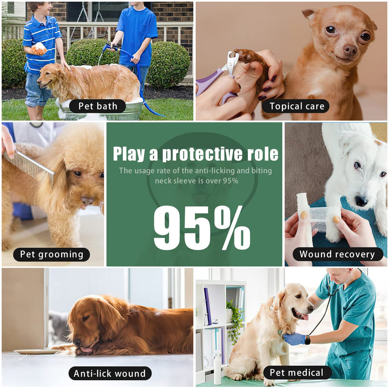 Dog Cone Alternative for Large Dogs After Surgery, Soft Dog Recovery Suit Plastic E Collar 2 Size Adjustable, Protective Dog Head Cone After Anti Bite Lick Wound Healing Safety XL - BeesActive Australia