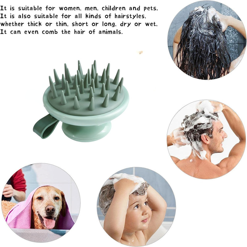 ReviveScalp Detangling Hair & Scalp Brush Massager - Deep Cleansing & Exfoliating for Ultimate Hair Care Experience - Perfect Scalp Brush for Hair Brush, Massage and Cleanse! (Green) Green - BeesActive Australia