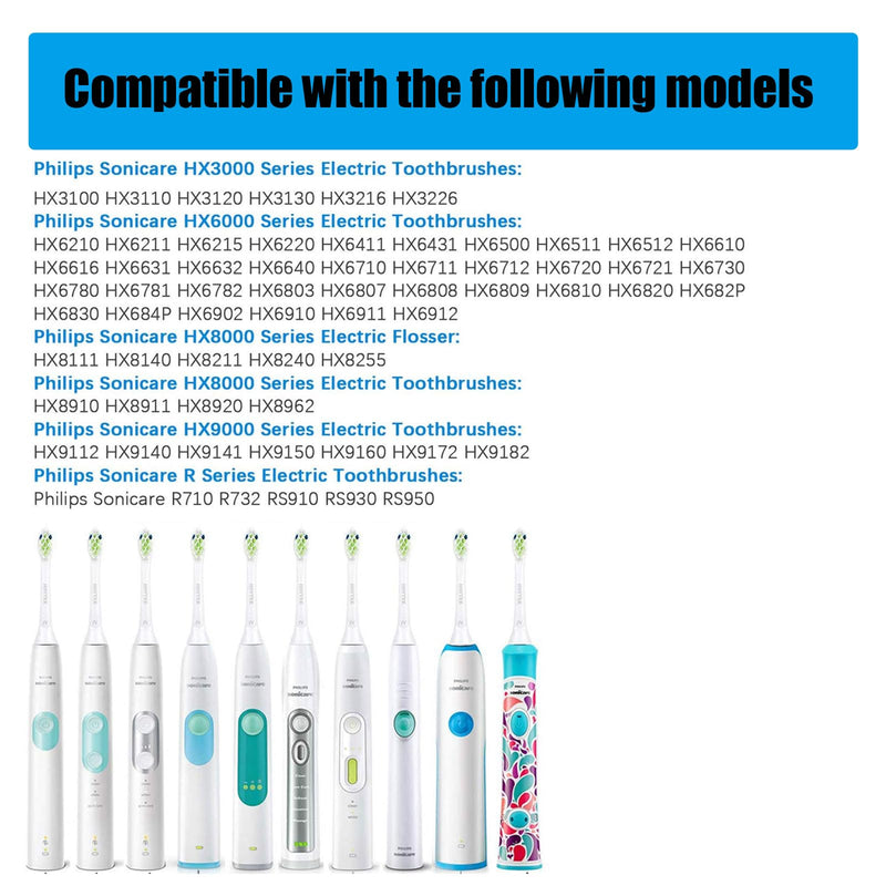 Electric Toothbrush Replacement Charger Base Compatible with Philips Sonic HX6100 Series Inductive Charging Base Portable Waterproof Power Cord Environmental ABS for Travel - BeesActive Australia