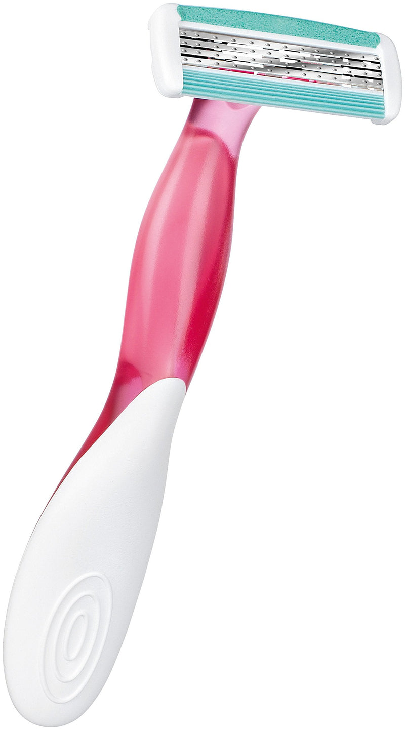 BIC Soleil Bella Colours 4-Blade Lady Razors - Pack of 3 - Spring Mounted Blades with Pivoting Head for Ultra Smooth Shave - BeesActive Australia