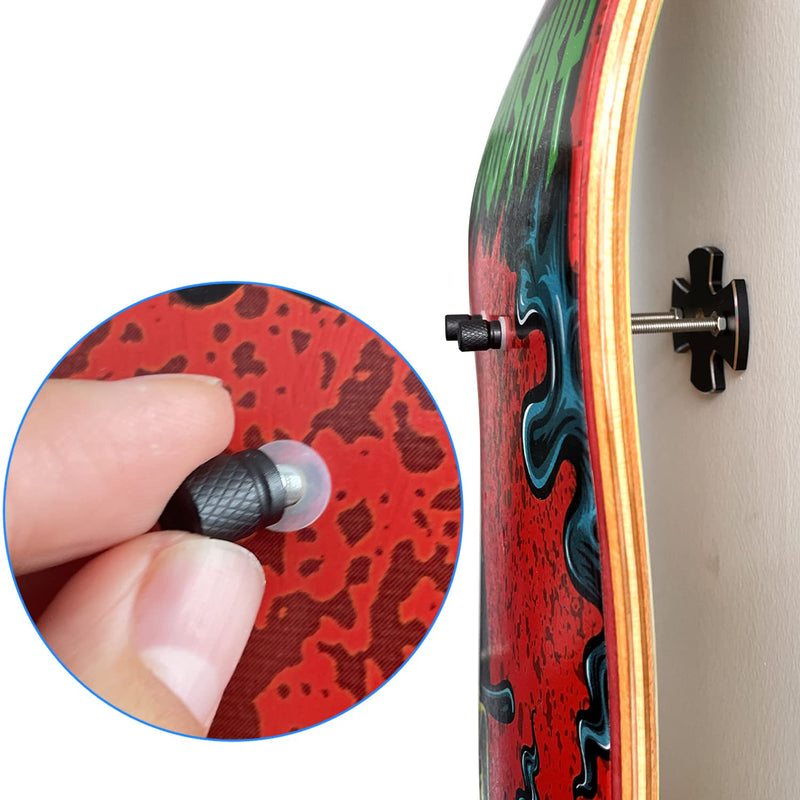 YEZRO Skateboard Wall Mount, Skateboard Wall Hanger for Skateboard Deck Display 2 Packs All Metal - BeesActive Australia