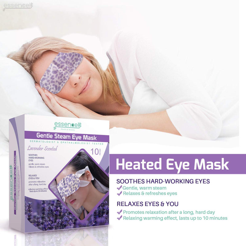 Heat Eye Mask for Sleeping, Dry Puffy Eyes, Dark Circles, Heated Eye Mask for Travel, Spa Stye treatment,Disposable - Lavender Scented Eyes Mask - BeesActive Australia