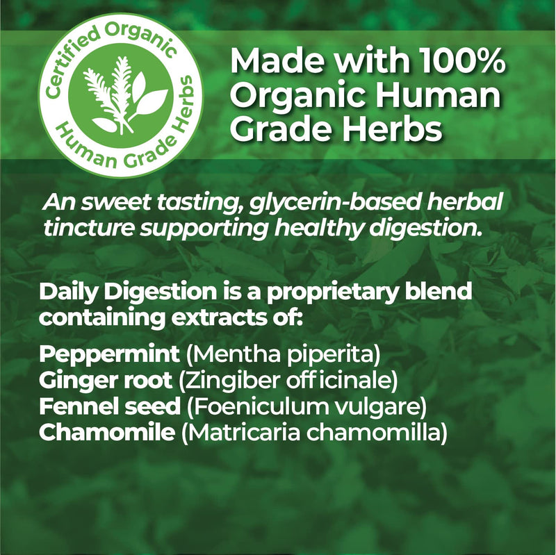 Animal Essentials Fresh Breath & Daily Digestion/Digestive Support for Dogs & Cats - Made in USA Organic Ginger & Mint, Alcohol Free 1 fl oz (30 ml) (Pack of 1) - BeesActive Australia