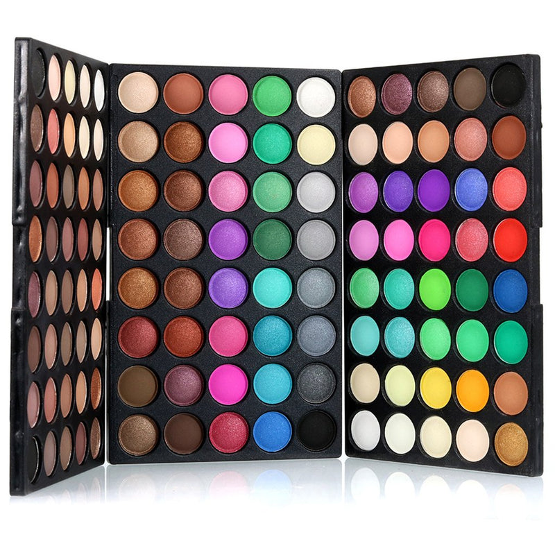 PhantomSky Professional 120 Colors Eyeshadow Palette Matte and Shimmer Highly Pigmented Eye Shadows Nudes Warm Natural Neutral Cosmetic Makeup Powder #1 - BeesActive Australia