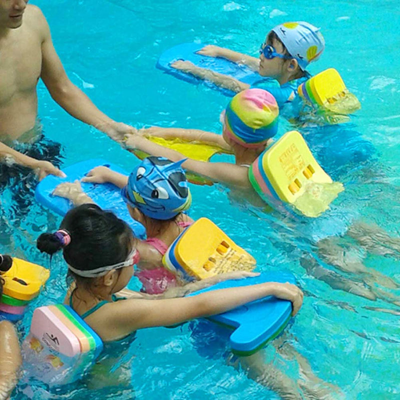 [AUSTRALIA] - BlueSpace Back Float Swimming Belt Water Aerobics Exercise Aqua Fitness Swim Training Equipment Board with Adjustable Layers for Kids Swimming Beginners (Random Color) 