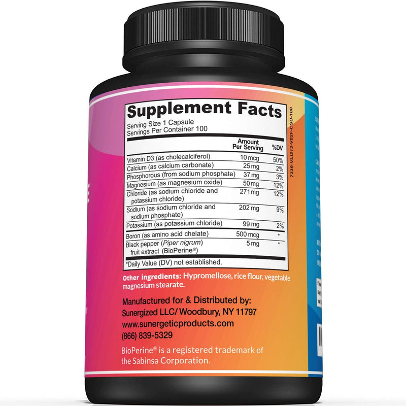Premium Electrolyte Capsules – Support for Keto, Low Carb, Rehydration & Recovery - Electrolyte Replacement Tablets – Includes Electrolyte Salts, Magnesium, Sodium, Potassium – 100 Capsules - BeesActive Australia