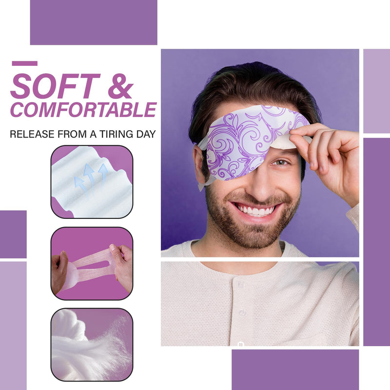 ProCIV 16 Packs Steam Eye Mask Warming Eye Mask Self Heating Eye Mask Sleep Mask Heated Eye Mask for Dry Eyes Fatigue Disposable Moist Hot Compress Eye Patch Great Gifts for Men Women (Lavender) Lavender - BeesActive Australia