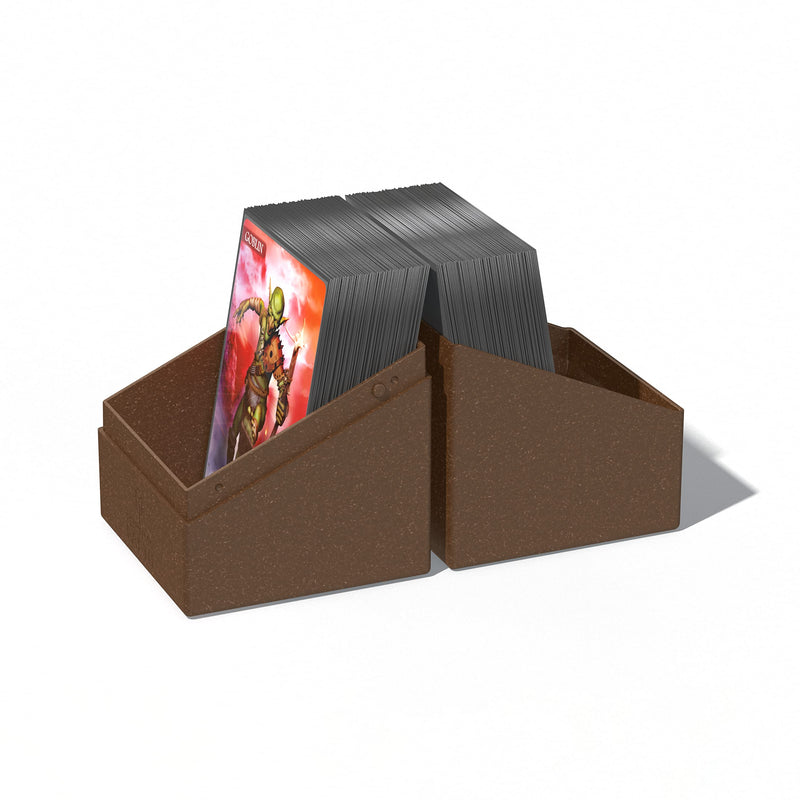 Ultimate Guard RTE Boulder 100+, Deck Case for 100 Double-Sleeved TCG Cards, Brown, 97% Renewable, Made in Germany, Secure & Durable Storage 100+ - BeesActive Australia