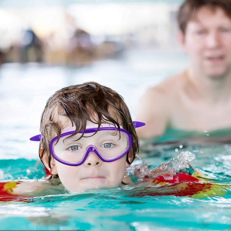 KAILIMENG Swimming Goggles for Kids - 4 Pack Kids Swim Goggles for Toddlers Youth Child Age 4 to 15, No Leaking, Large Frame, Clear & Wide View, Anti-Fog & UV Protection - BeesActive Australia