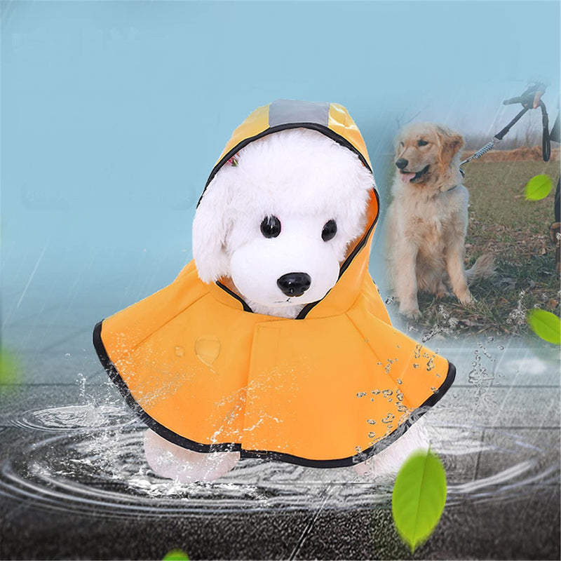 Avaner Dog Raincoats Puppy Waterproof Jacket with Leash Hole for Small Dogs yellow - BeesActive Australia