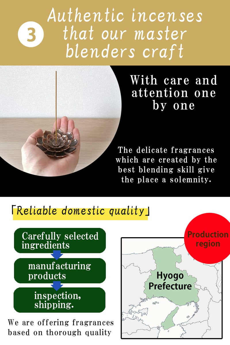 ENSEN【100% Natural Fragrance】 Incense,Sandalwood, First Class Rozan Byakudan, Made in Japan [The Fragrance of Good Old Japanese Temples], Approx. 60 Pieces, Incense Holder Not Included, Incense Wood - BeesActive Australia