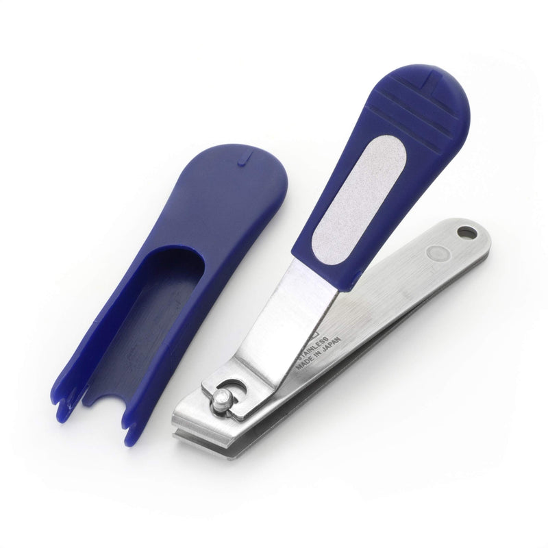 Refine Professional Angled Toenail Clipper, Silver/Blue, 2 Count - BeesActive Australia