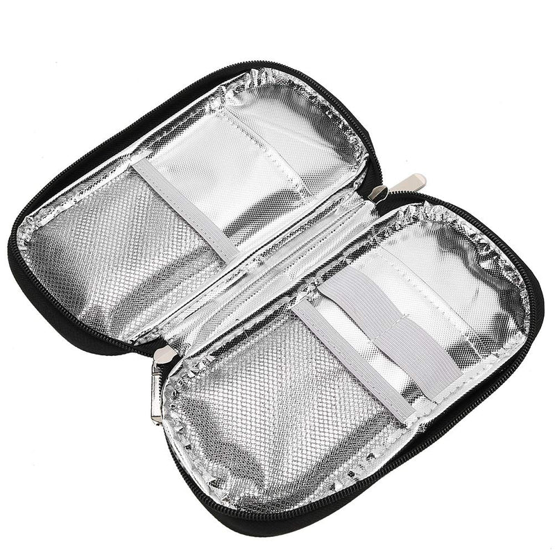 Insulin Cooler Travel Case, Portable Insulated Medication Cooler Bag for Diabetic Kit Insulin Pen Glucose Meter, 8.3 x 4.5 x 1.2in - BeesActive Australia