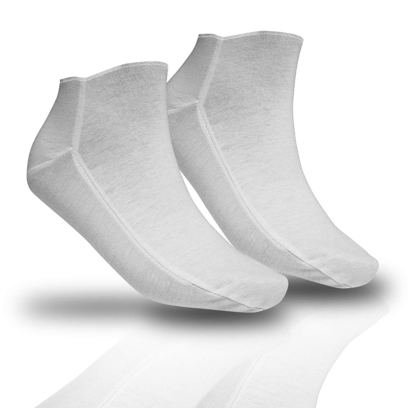 6 Pair - RE-GEN Comfort Fit Cotton Soft Cream Retainer Moisturising Overnight Socks - Ideal for Dry Cracked Hard Skin - BeesActive Australia