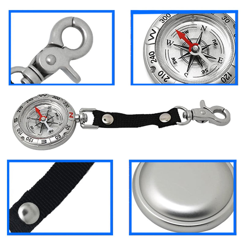 Zinc Alloy Pocket Compass,Portable Pocket Watch Compass,Gift Compass,Camping Survival Compass Suitable for Hiking Backpacking,Camping Plan,Fishing,Outdoor Accessories,1 Pcs - BeesActive Australia