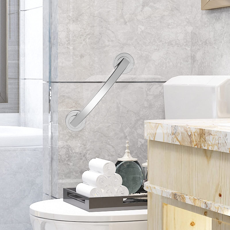 DOITOOL Suction Bath Grab Bar, Bathroom Balance Bar, Bathroom Suction Shower Handle Grab Bar, Safety Hand Rail Support Bar for Tub, Handicap, Elderly, Kid, Injury, Senior Assist Bath Handle (Silver) Silver - BeesActive Australia