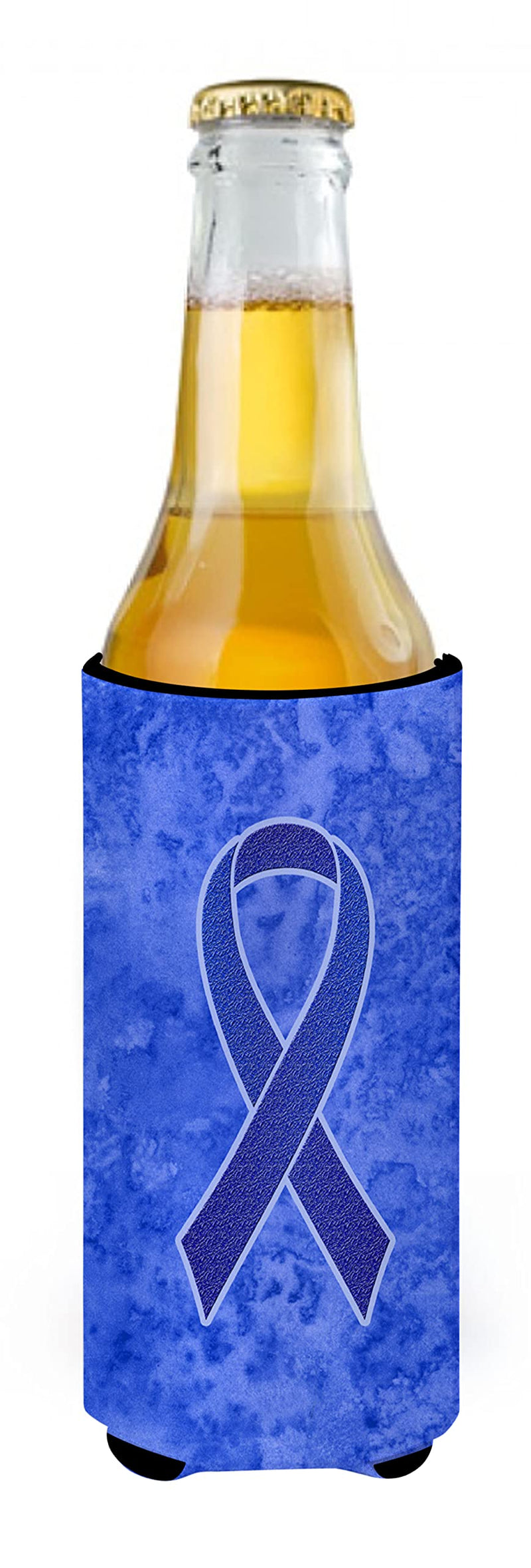 Caroline's Treasures AN1202MUK Dark Blue Ribbon for Colon Cancer Awareness Ultra Beverage Insulators for Slim cans, Slim Can, Multicolor - BeesActive Australia