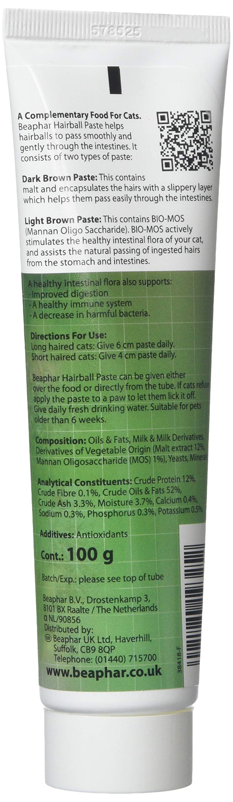 Beaphar Hairball Paste 2 In 1 - BeesActive Australia