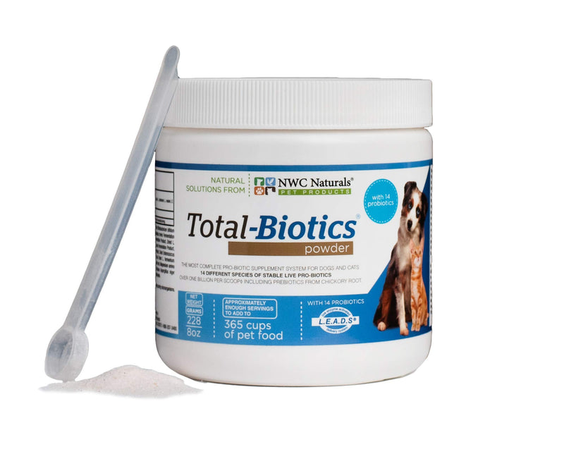 Total-Biotics Probiotic powder for Dogs and Cats. With pre-biotics. Dog Probiotics, Cat Probiotics. Immune Support. 8 ounces - BeesActive Australia