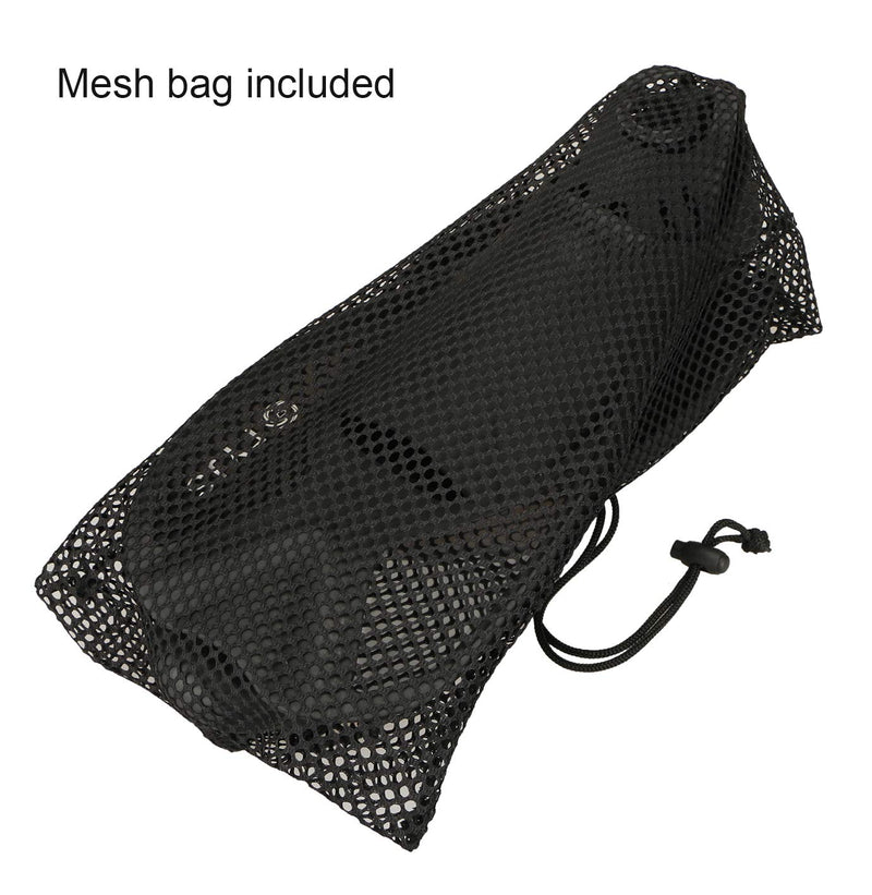 FYJS Short Swim Fins with Comfortable Full Foot Pocket Travel-Size for Snorkeling and Scuba Diving Black Small - BeesActive Australia