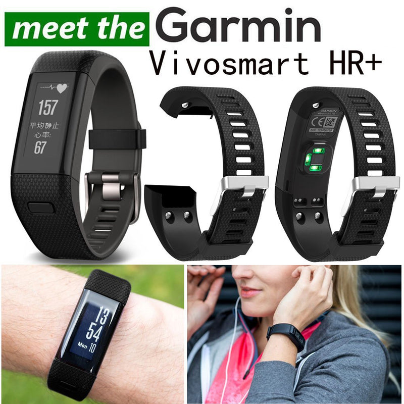 ZSZCXD Band for Garmin vivosmart HR+, Silicone Strap Replacement Wristband for Garmin vivosmart HR+ (No Tracker) Navy - BeesActive Australia