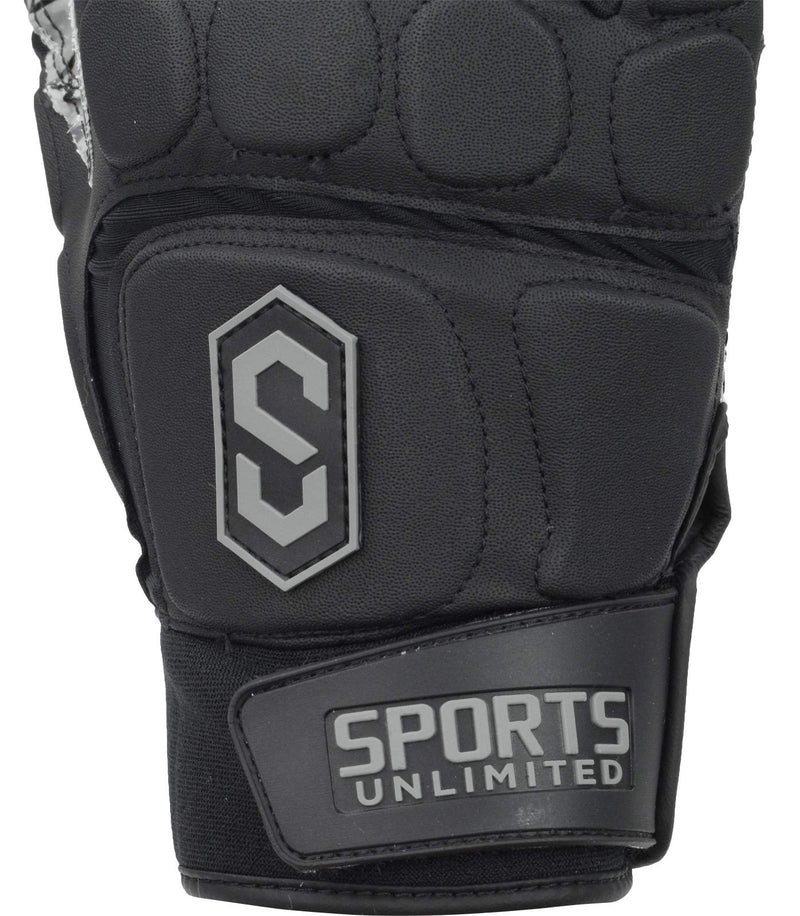 Sports Unlimited Max Clash Adult Padded Lineman Fooball Gloves Black X-Large - BeesActive Australia