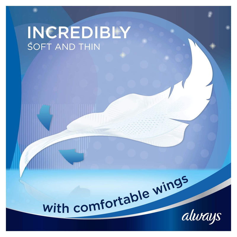 Always Infinity Night Sanitary Towels Wings 10 Pads Revolutionary Technology, Always Comfort and Protection, Size 3 - BeesActive Australia