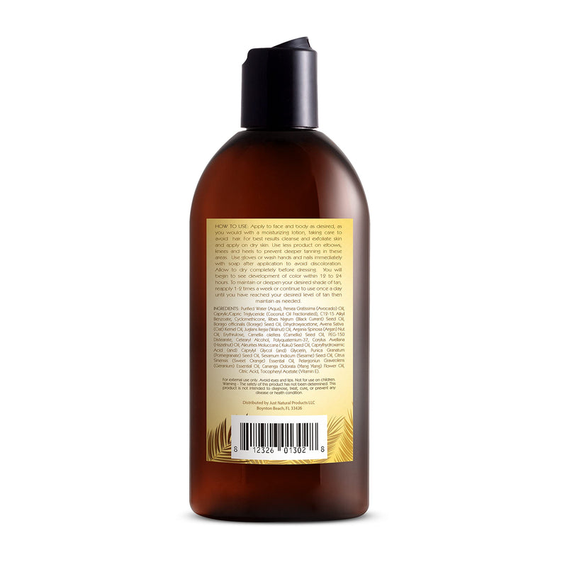 Sunless Tanning Lotion - Light to Medium tones | Indoor Self- Tanner | Body Tanning Lotion | Sun- Kissed Glow| Bronzer Lotion For All Skin Types |Just Nutritive | 8 Oz - BeesActive Australia