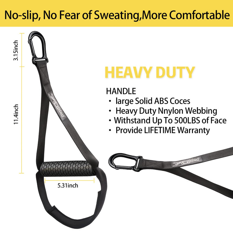 Resistance Band Handles,Cable Machine Handles,Home Gym Accessories for Arm and Leg Exercise,Exercise Handles for Cable Machine,Cable Attachments for Gym:Upgrade D Handle Pulldown Gym Handles. - BeesActive Australia